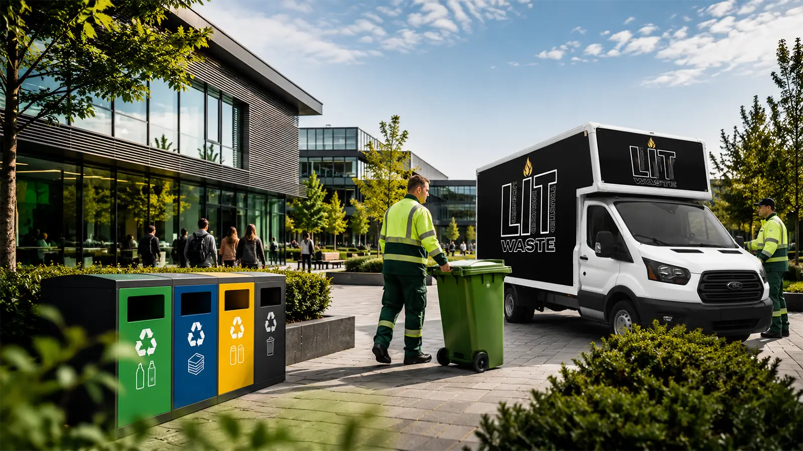 Commercial and education waste clearance services